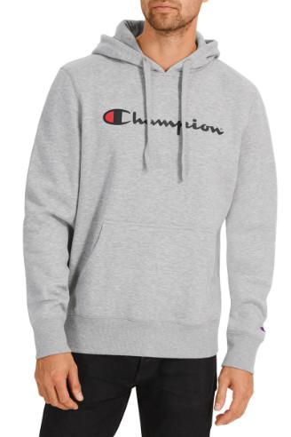 Champion Script Hoodie (M) - Oxford Heather