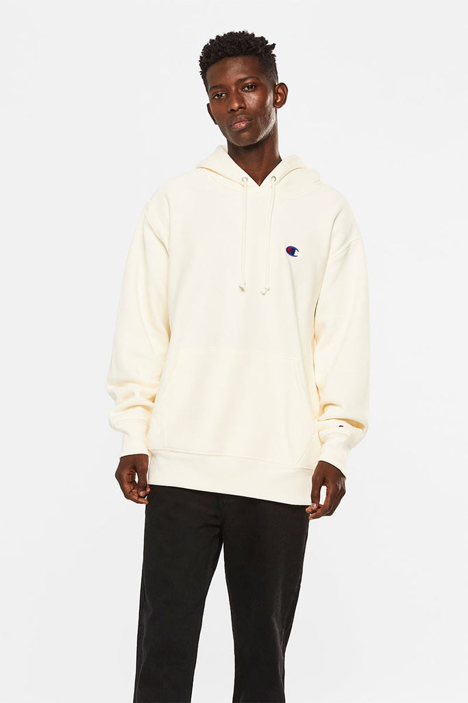 Champion Reverse Weave Hoodie (M) - Chalk White