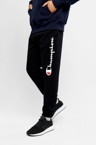 Champion Script Logo Fleece Pant (M) - Black