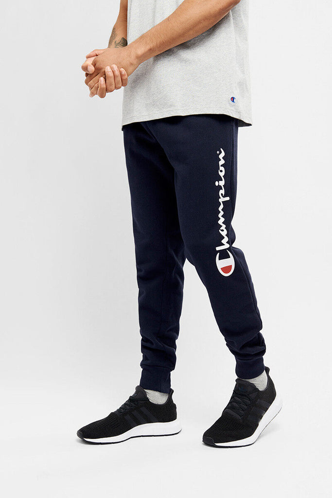 Champion Script Logo Fleece Pant (M) - Navy