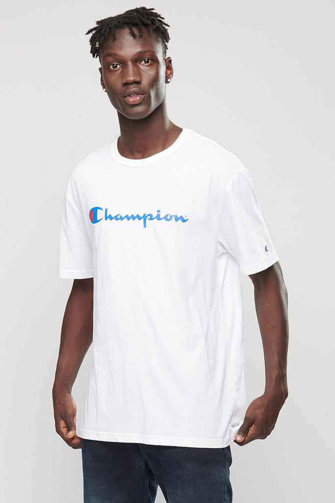 Champion Script Tee Shirt (M) - White