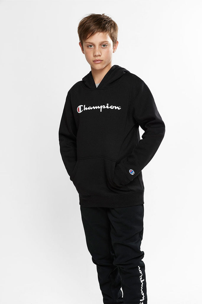 Champion Script Hoodie - Kids - Black