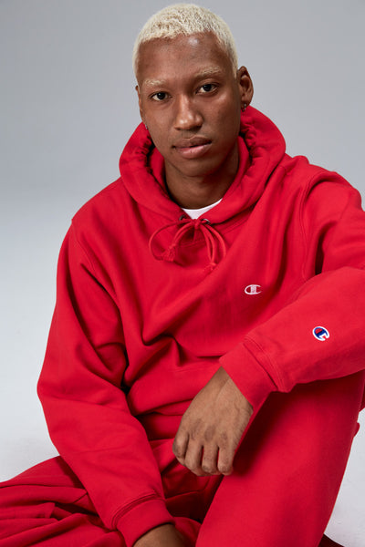 Champion Reverse Weave Hoodie (M) Team Scarlet Red – Sporting