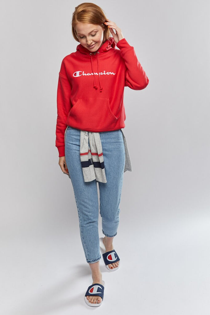 Champion Reverse Weave Script Logo Hoodie (W)