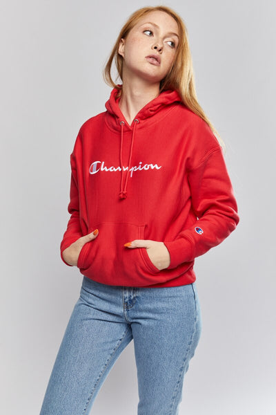 Champion Reverse Weave Hoodie (W) Red Spark Small