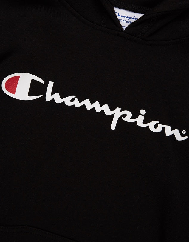 Champion Script Hoodie Kids Black